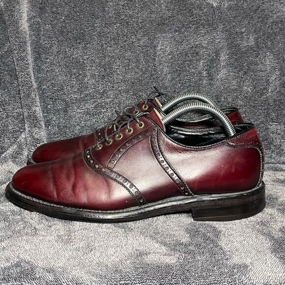 FOOTJOY CLASSICS - Loafer Leather Wine HANDCRAFTED USA Size 8.5 - Picture 1 of 8